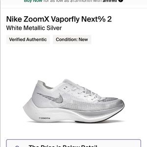Nike ZoomX VaporFly Next% 2 BRAND NEW IN BOX